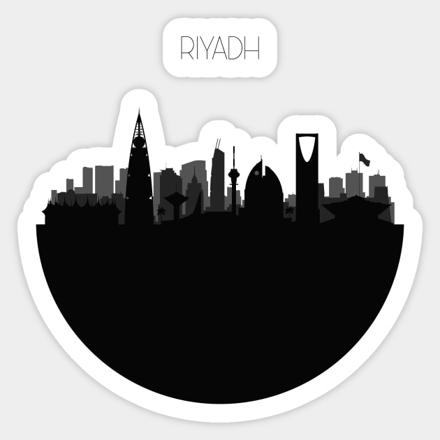 Riyadh Skyline Sticker by inspirowl
